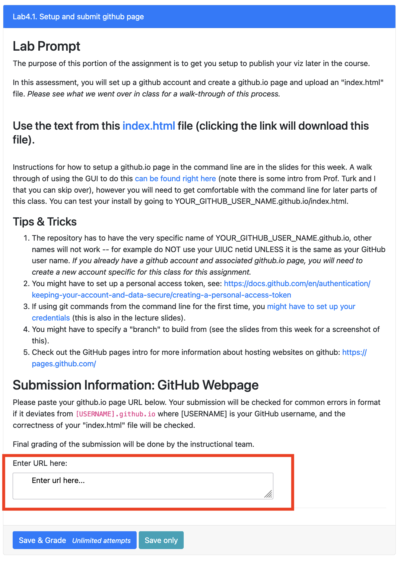 Lecture 5.2 - GitHub Pages Setup