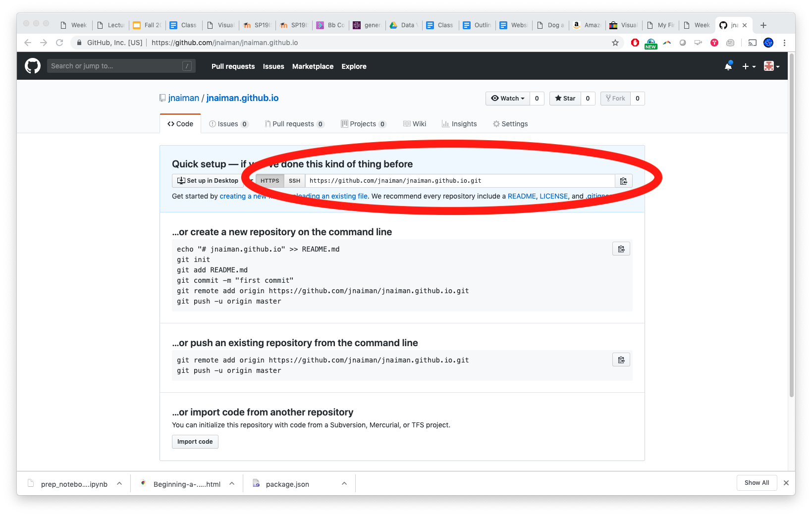 Lecture 5.2 - GitHub Pages Setup
