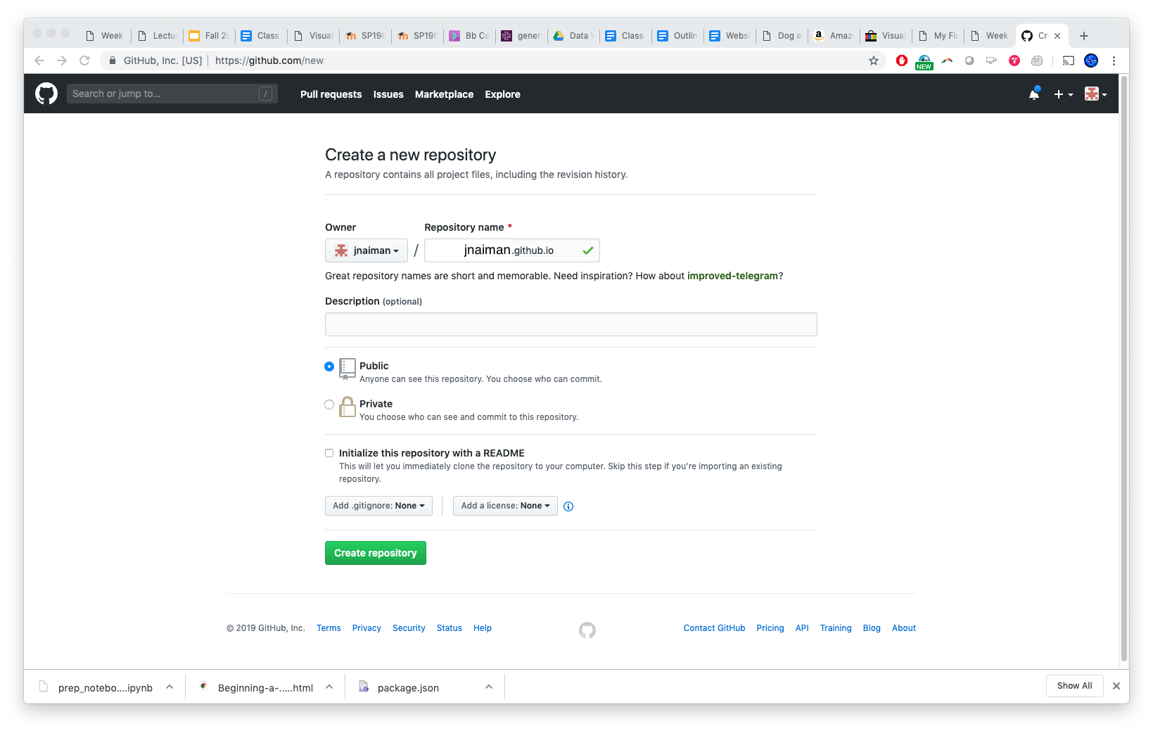 Lecture 5.2 - GitHub Pages Setup