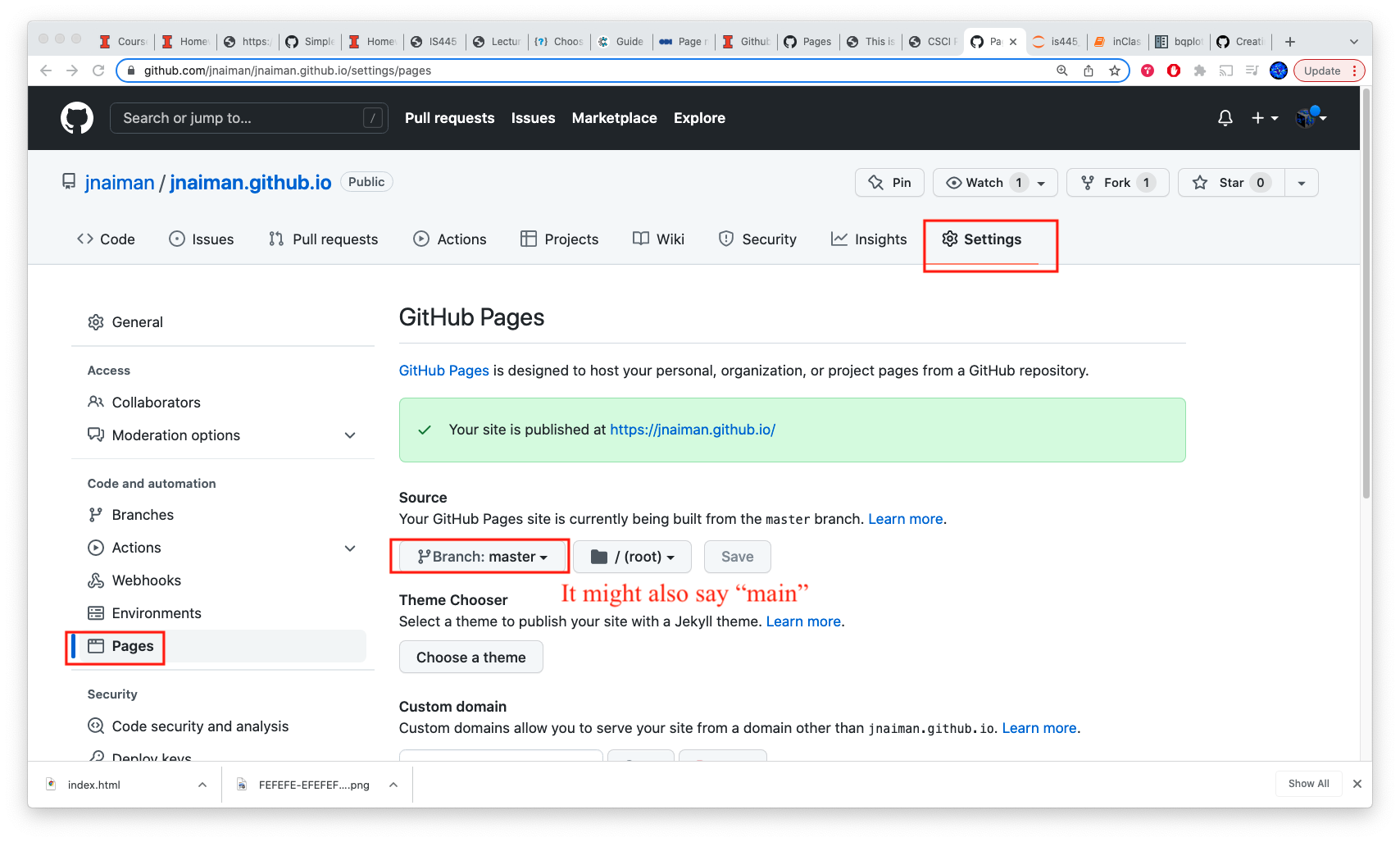 Lecture 5.2 - GitHub Pages Setup